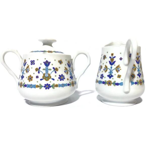 Country Maid by Sango Wild Country Creamer and Sugar Bowl Set of Two - Picture 5 of 6